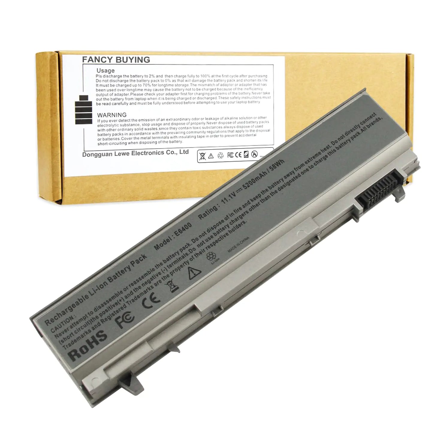 Fancy Buying E6410 Laptop Battery for Dell Latitude E6510 E6500 E6400 Precision M4500 312-0748 Replacement