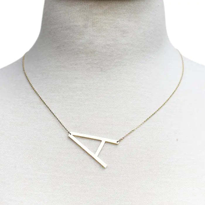 Monogram Collection Initial Necklace Prepck WEM Support (www.WEM.support)