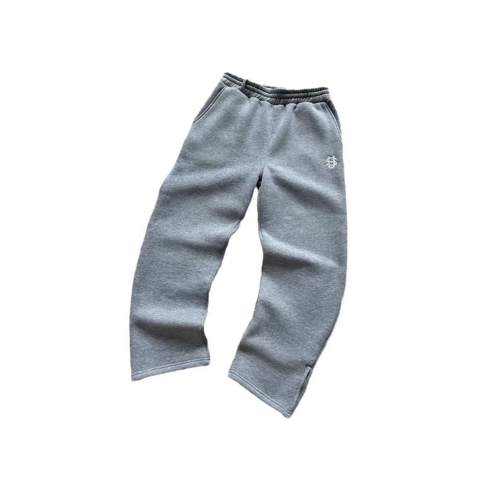 Solid Color Zipper Sweatpants WEM Support (www.WEM.support)