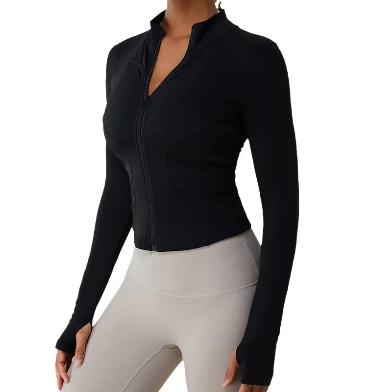 Fleece-Lined Yoga Jacket WEM Support (www.WEM.support)