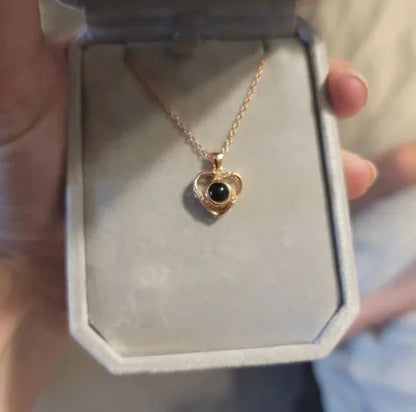 EternalHeart S925 Silver Photo Projection Necklace WEM Support (www.WEM.support)