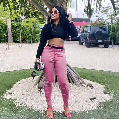 Casual Solid Color Ripped Jeans for Fashion Lovers HejK.com Marketplace LLC