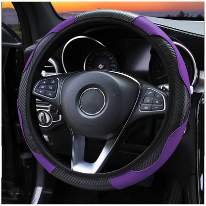 Carbon Fiber Car Steering Wheel Cover HejK.com Marketplace LLC