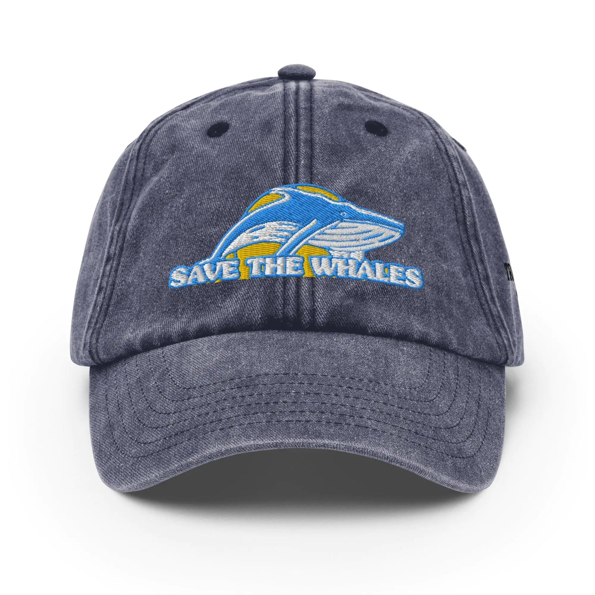 Vintage Save the Whales Hat WEM Support (www.WEM.support)