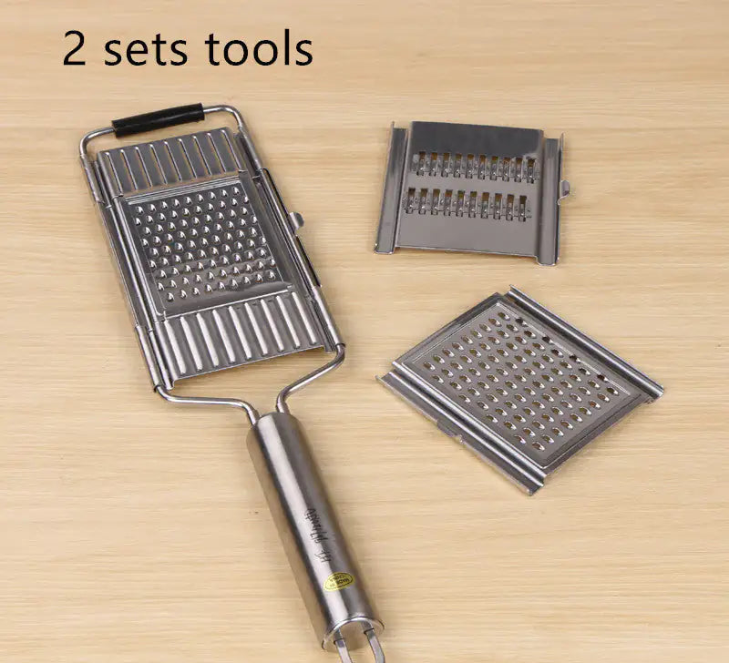 Stainless Steel Grater, Vegetable And Fruit Slicer, Peeler WEM Support (www.WEM.support)