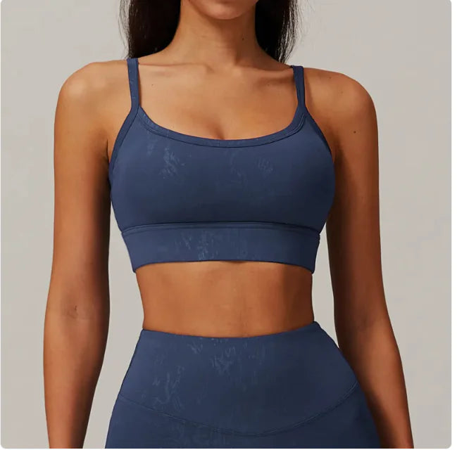 Bronzing Sports Back Support Bra