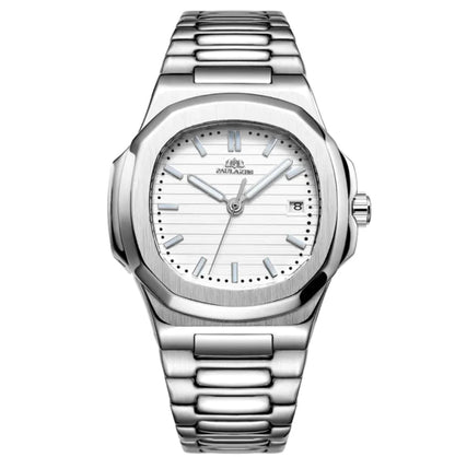 Men's Luminous Steel Band Watch WEM Support (www.WEM.support)