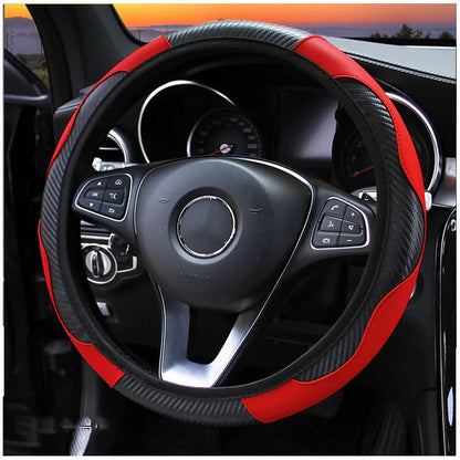 Carbon Fiber Car Steering Wheel Cover HejK.com Marketplace LLC