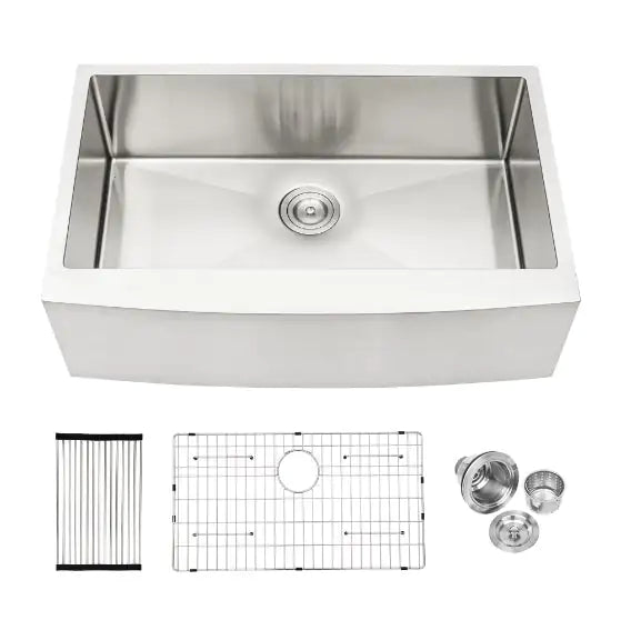 Stainless Steel Apron Front Farmhouse Sink - Prohibited For Sale On Amazon WEM Support (www.WEM.support)