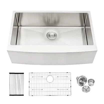 Stainless Steel Apron Front Farmhouse Sink - Prohibited For Sale On Amazon WEM Support (www.WEM.support)