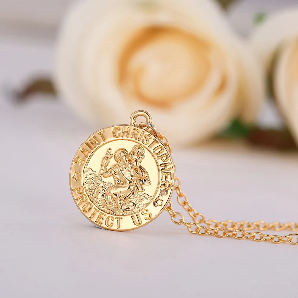 Saint Christopher Necklace WEM Support (www.WEM.support)