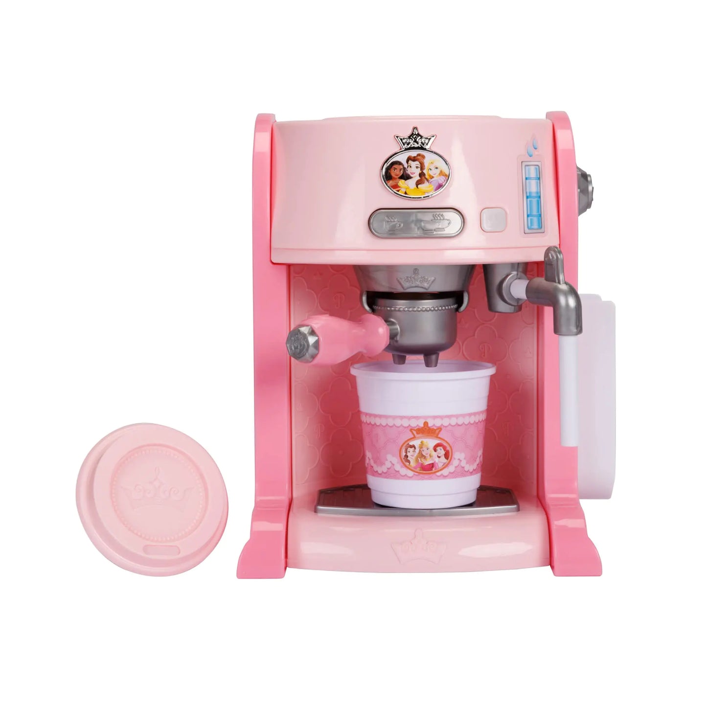 Disney Princess Style Collection Toy Espresso Machine for Kids Coffee Maker Play Kitchen Accessories Gift for Girls & Kids