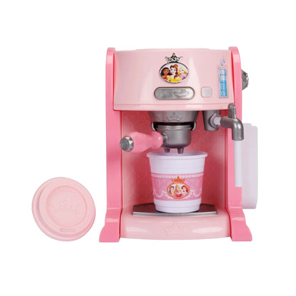 Disney Princess Style Collection Toy Espresso Machine for Kids Coffee Maker Play Kitchen Accessories Gift for Girls & Kids