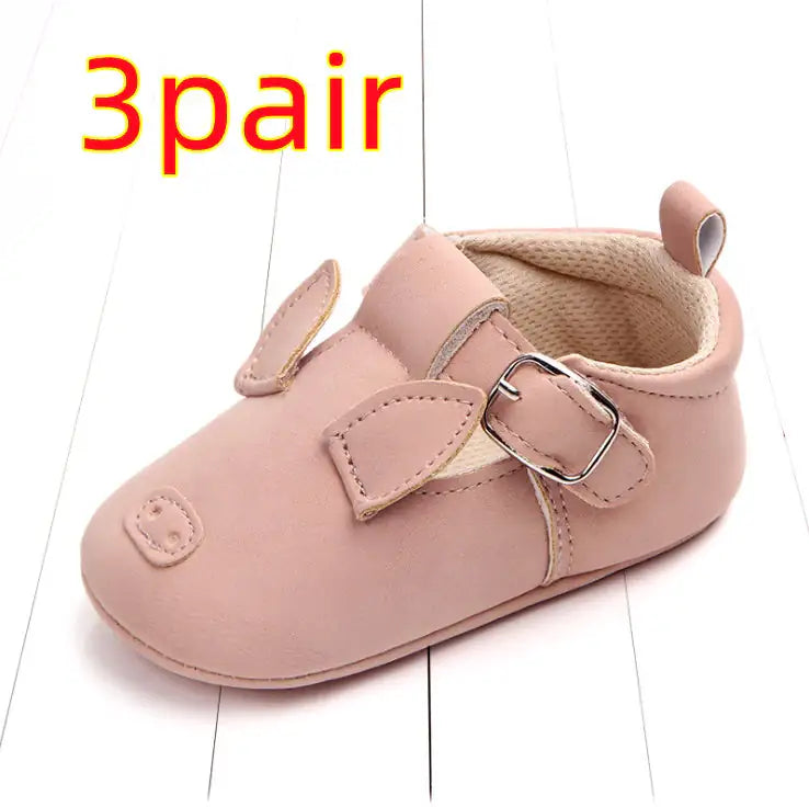 Spring and autumn cartoon animal baby shoes matte leather non-slip soft bottom baby shoes wholesale 0884 WEM Support (www.WEM.support)