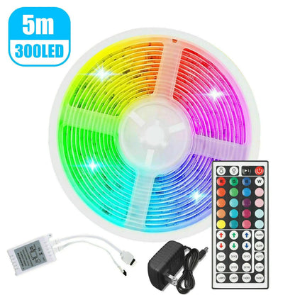 32FT LED Strip Lights Remote Control Bedroom Waterproof for Indoor Outdoor Use WEM Support (www.WEM.support)