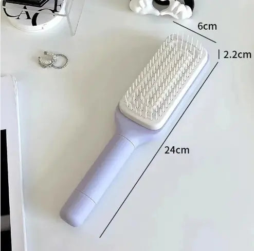 4-in-1 Self-Cleaning Hair Brush WEM Support (www.WEM.support)
