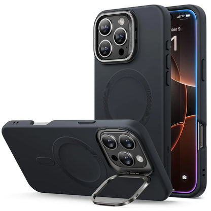 ESR for iPhone 15 Plus Case, Compatible with MagSafe, Military-Grade Protective Case, Built-in Stash Stand Phone Case, Scratch-Resistant Back Cover, Classic Series, Clear