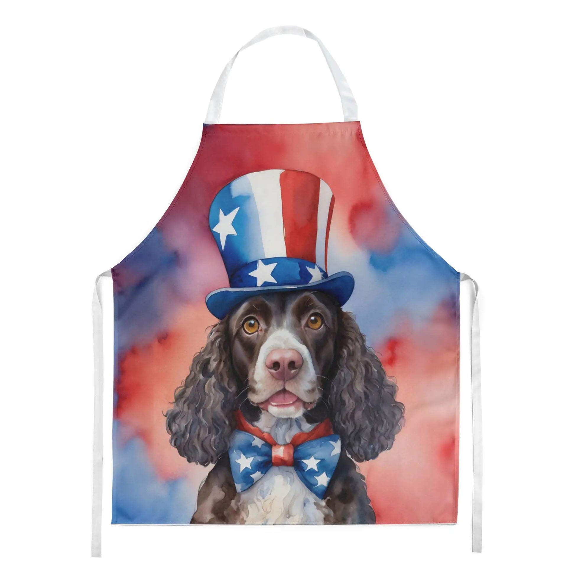 American Water Spaniel Patriotic American Apron WEM Support (www.WEM.support)