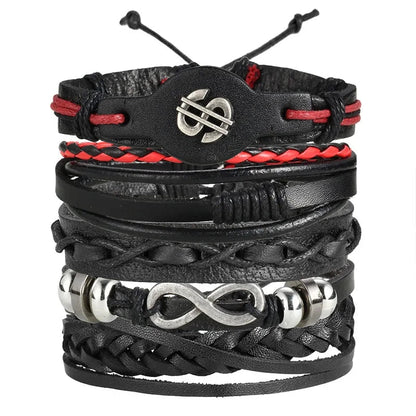 Multilayer Leather Bracelet WEM Support (www.WEM.support)