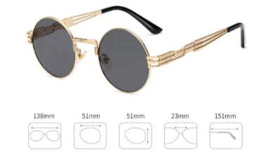 Vintage Round Sunglasses WEM Support (www.WEM.support)