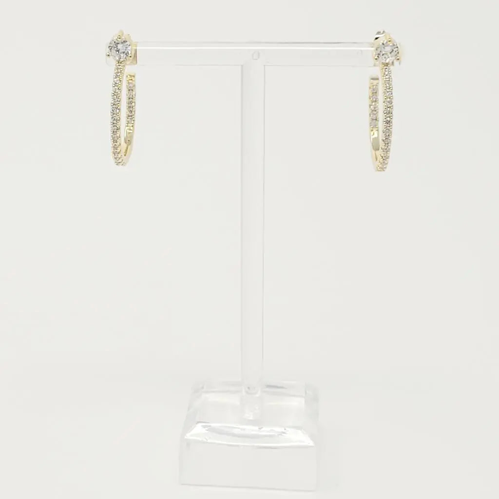 Bow On Top Hoop Earrings WEM Support (www.WEM.support)