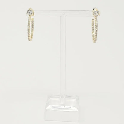 Bow On Top Hoop Earrings WEM Support (www.WEM.support)