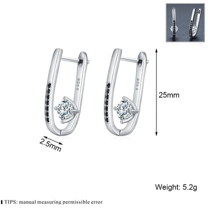 Simple All-matching Graceful Design U-shaped Earrings WEM Support (www.WEM.support)