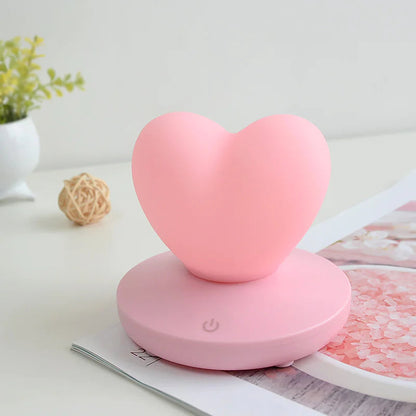Romantic Heart-Shaped LED Night Light WEM Support (www.WEM.support)