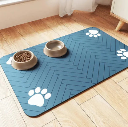 Quick-Dry Diatom Pet Feeding Mat WEM Support (www.WEM.support)