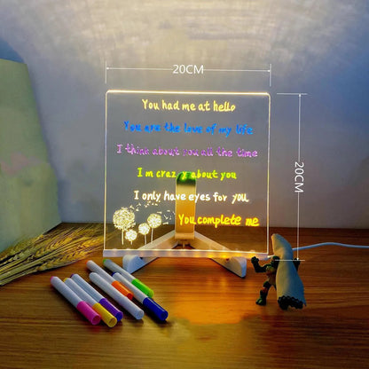 Anti-scratch Adjustable Angle Luminous Acrylic Night Light WEM Support (www.WEM.support)