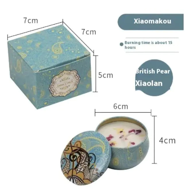 Dried Flower Fragrance Candle Flower Fragrance Incense Candle WEM Support (www.WEM.support)
