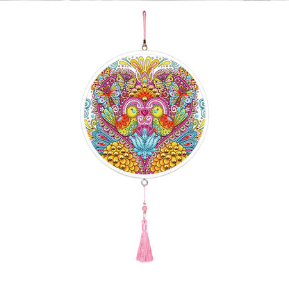 Butterfly Diamond Painting Pendant with Tassel Design