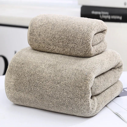 Bamboo Charcoal Coral Fleece Towel Duo HejK.com Marketplace LLC