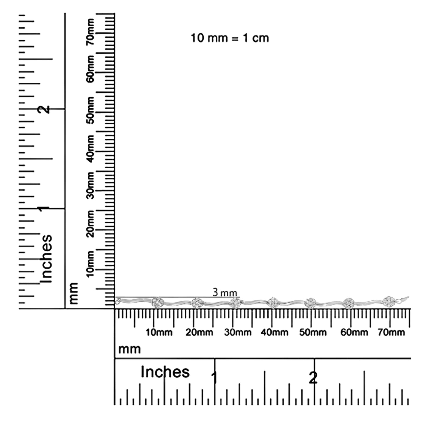 Sterling Silver Diamond Link Bracelet (1 cttw, H-I Color, I1-I2 Clarity) WEM Support (www.WEM.support)