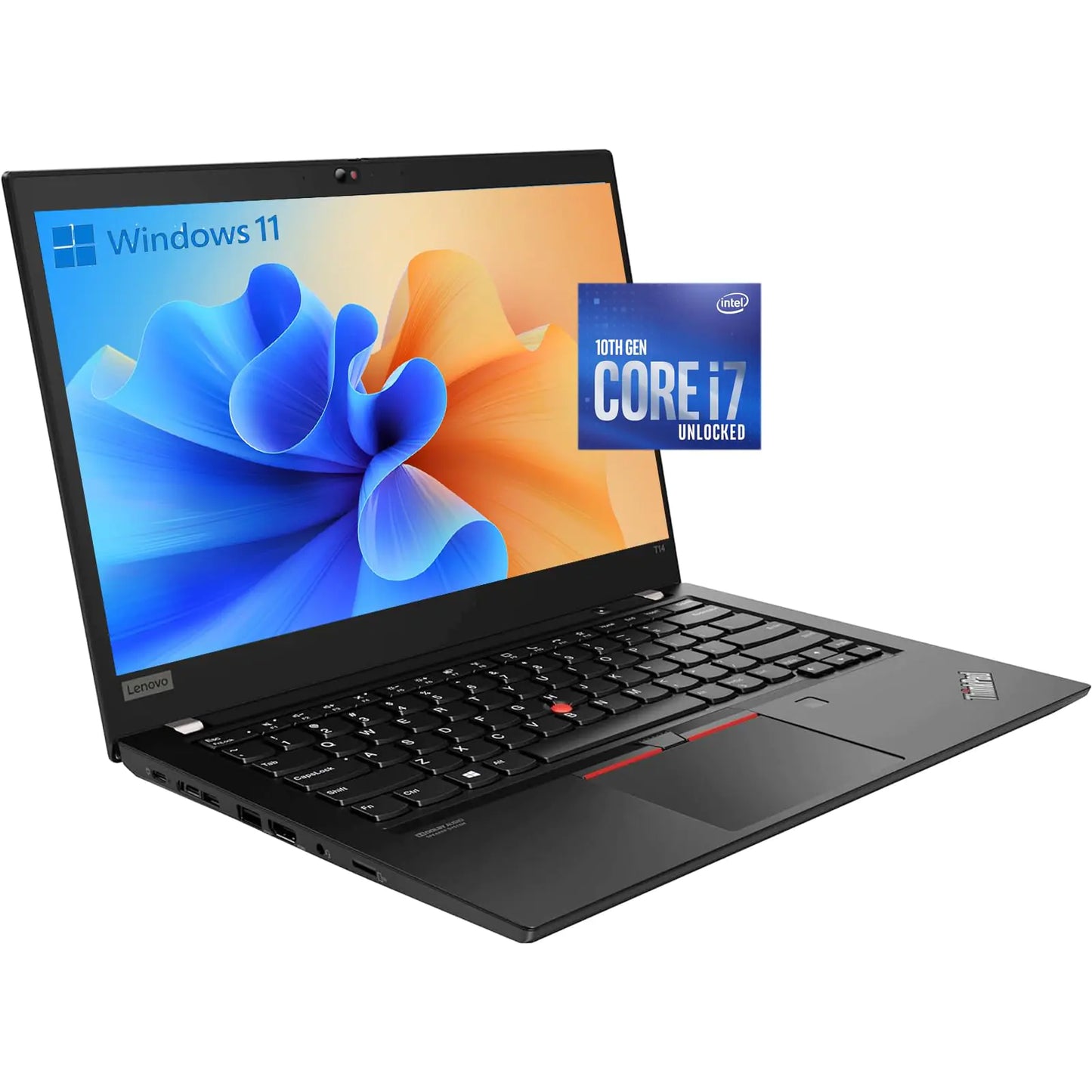 Lenovo Thinkpad T14 Business Laptop i7 14in FHD(1920x1080) T14 Laptop with Backlit Keyboard Core i7-10610 16GB RAM 512GB SSD Fingerprint Reader Wi-Fi Windows 10 Pro (Renewed)