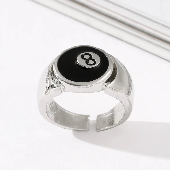 Black Number 8 Pool Ring WEM Support (www.WEM.support)