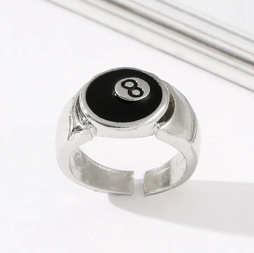 Black Number 8 Pool Ring WEM Support (www.WEM.support)