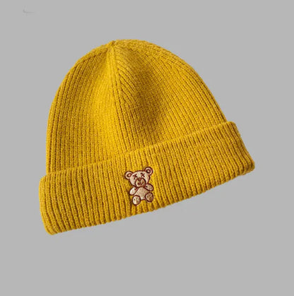 All-Match Bear Knit Hat