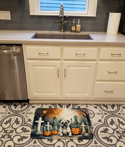 Boxer Spooky Halloween Memory Foam Kitchen Mat WEM Support (www.WEM.support)