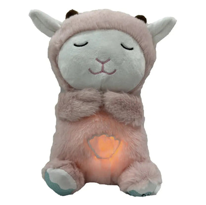 Brinquedo de Pelúcia Musical e Calmante para Dormir, Carneirinho Respiratório Transfronteiriço Novo para Bebês WEM Support (www.WEM.support)