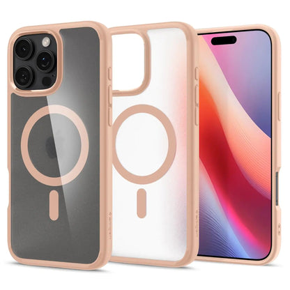 Spigen Ultra Hybrid MagFit Designed for iPhone 16 Pro Case [Anti-Yellowing] [Military-Grade Protection] Compatible with MagSafe - Carbon Fiber