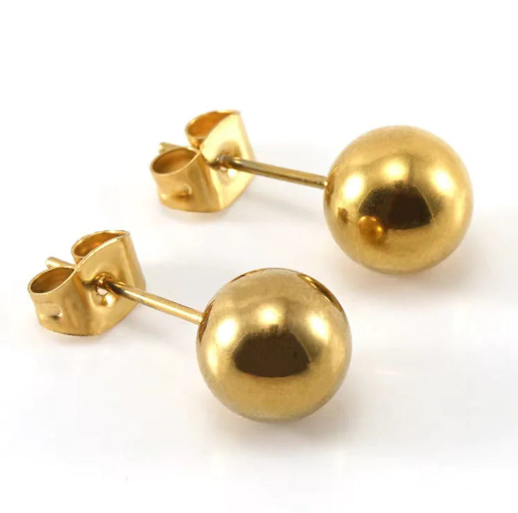 Ball Stud Earrings