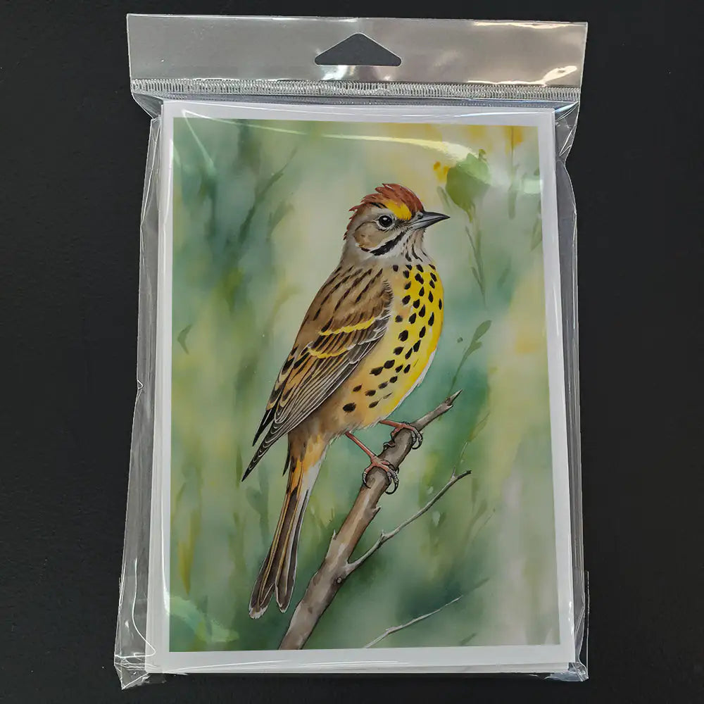 Alabama Yellowhammer Greeting Cards Pack of 8 WEM Support (www.WEM.support)