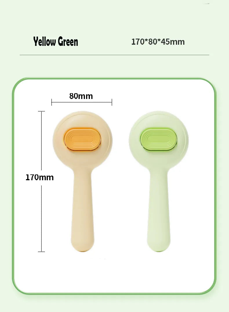 Non-Slip Cat & Dog Grooming Brush with Stainless Steel Comb WEM Support (www.WEM.support)