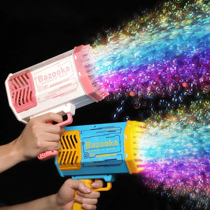 Automatic Soap Bubble Gun Rocket 69 Holes WEM Support (www.WEM.support)