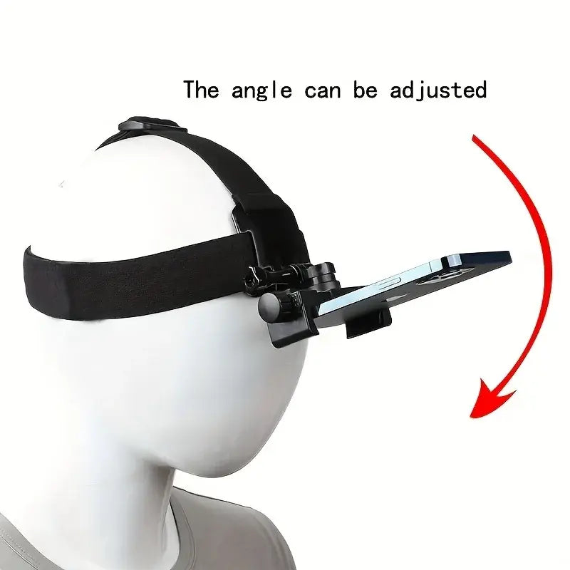 Adjustable Head Mounted Mobile Phone WEM Support (www.WEM.support)