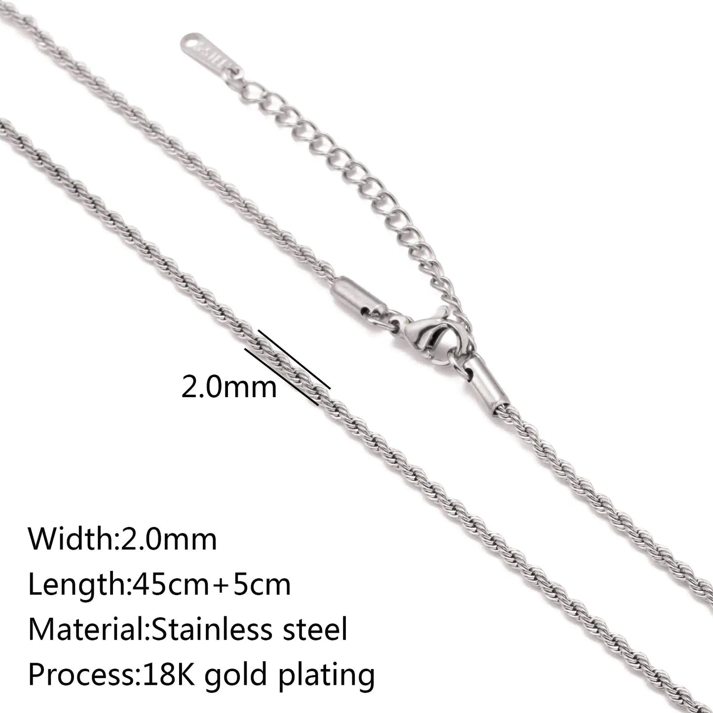 Stainless Steel Vacuum Vapor Plating 18K Gold Color Protection Lip Chain Accessories WEM Support (www.WEM.support)