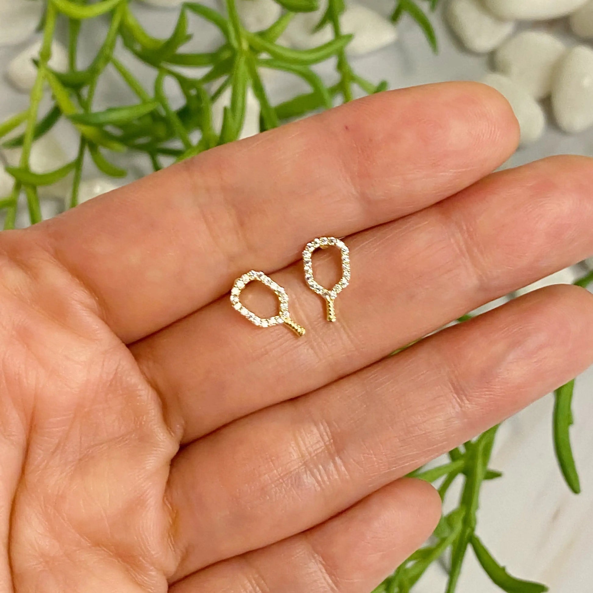 Club Pickleball Dainty Earrings WEM Support (www.WEM.support)