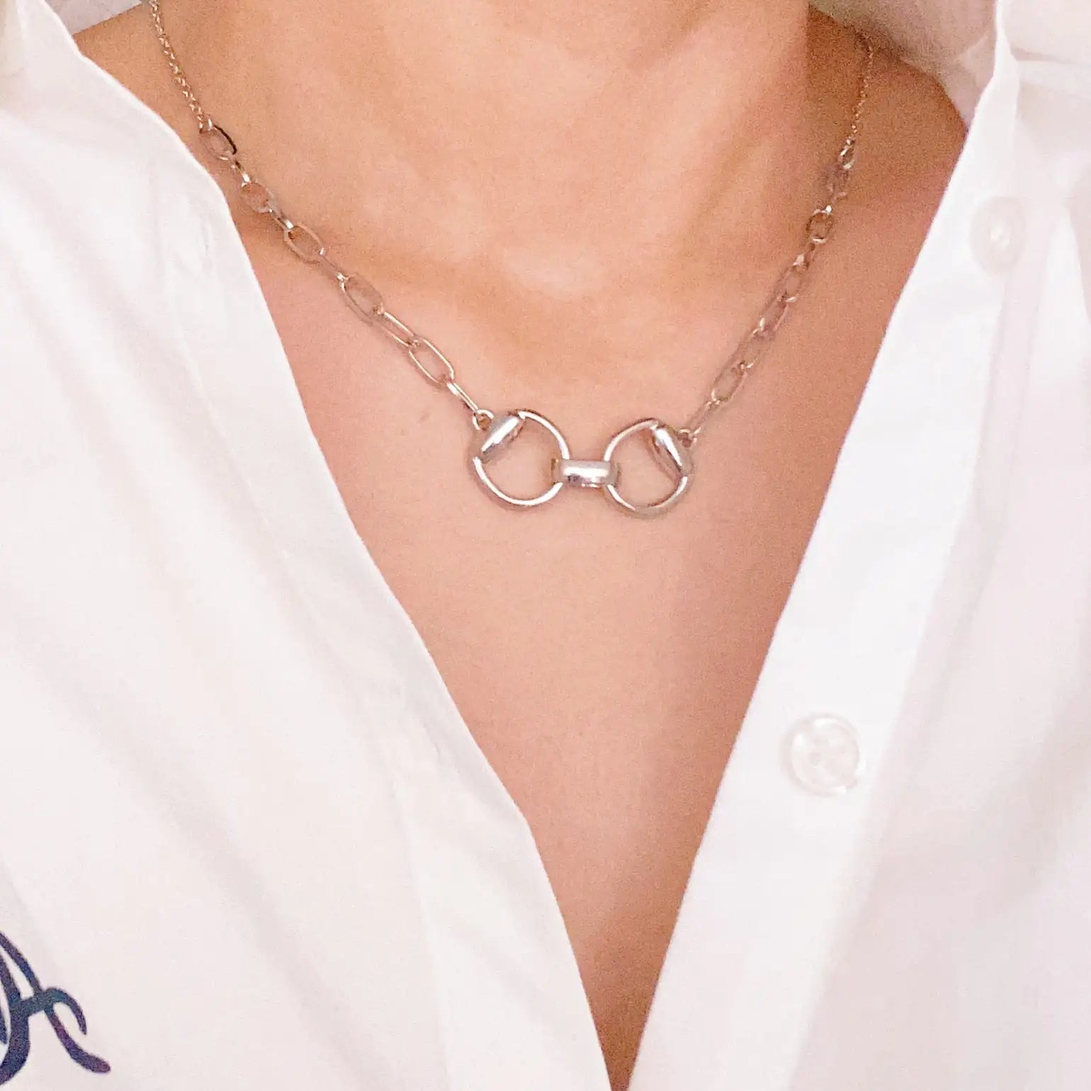 Equestrian Pendant Chain Necklace WEM Support (www.WEM.support)