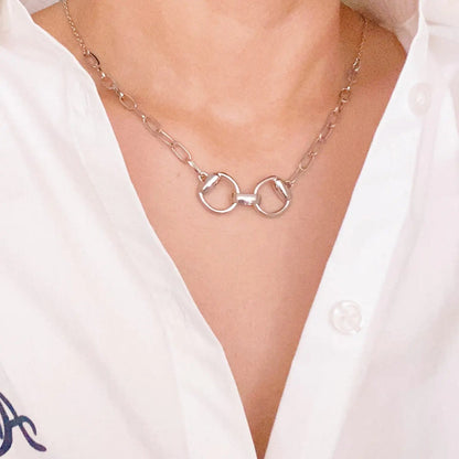 Equestrian Pendant Chain Necklace WEM Support (www.WEM.support)